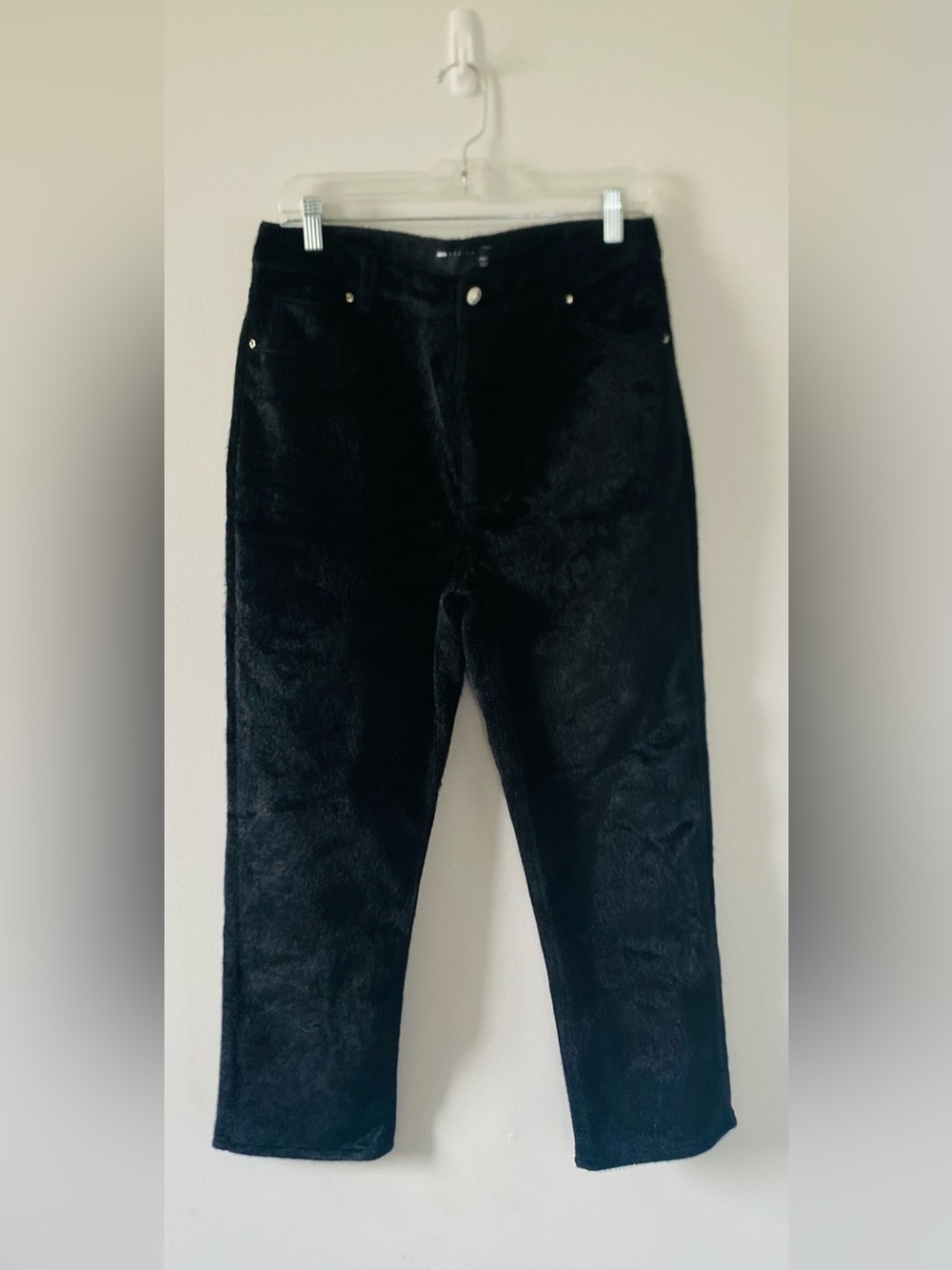 ASOS Design Faux Fur Pants Size 12 Mobwife Goth Maximalist Streetwear Fauxfur